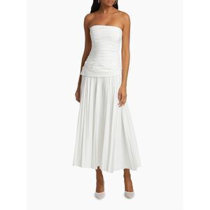 SIMKHAI Arie Strapless Bustier Midi-Dress US 8 $575